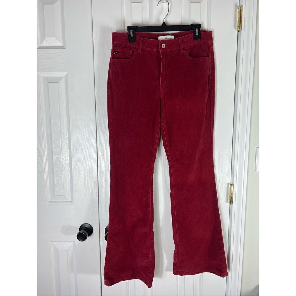 Kancan Red High Rise Womens Skinny Flare Jeans Size 13/30